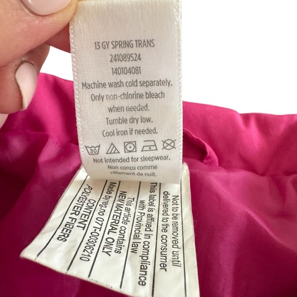 Gymboree Pink Jacket Lightweight Rain Baby girl 12-24M - Picture 8 of 10